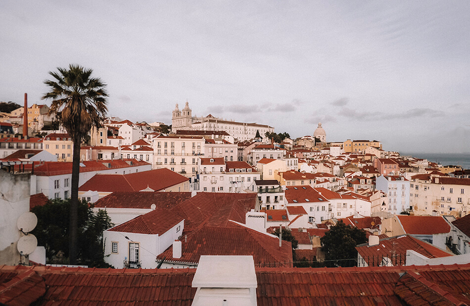 Without a doubt the best viewpoint in Lisbon, overlooking the Alfama neighbourhood