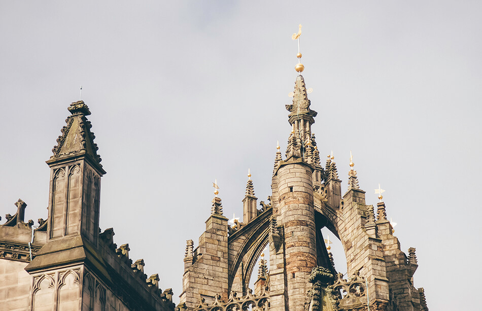 Saint Giles' Cathedral on the Royal Mile in Edinburgh