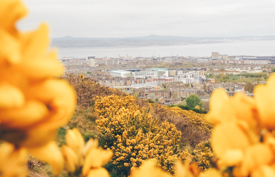 View over Edinburgh from Arthur's Seat