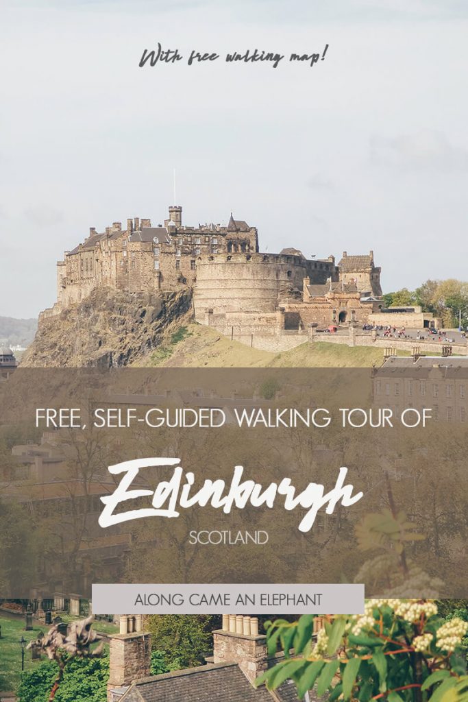 Complete Guide To Edinburgh Scotland with free self-guided walking tour that will take you along Edinburgh's highlights. Includes a free walking map! #Scotland #Travel #Edinburgh