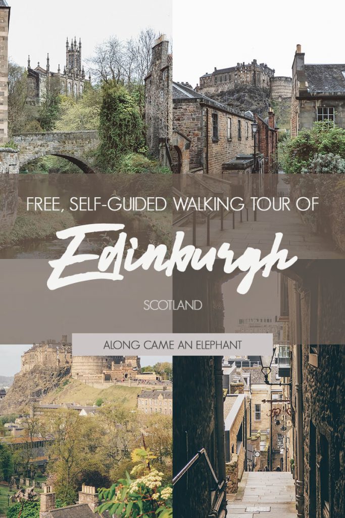 Complete Guide To Edinburgh Scotland with free self-guided walking tour that will take you along Edinburgh's highlights. Includes a free walking map! #Scotland #Travel #Edinburgh