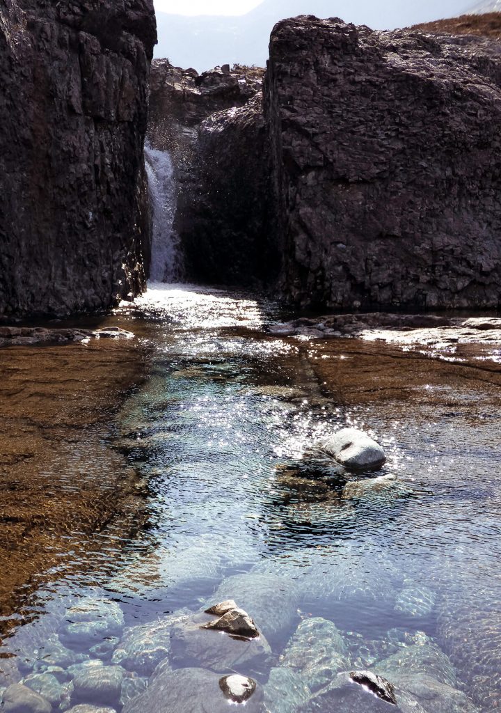 Chasing waterfalls at the fairy pools