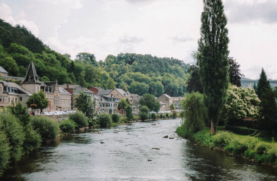 The quaint rustic town of Remouchamps