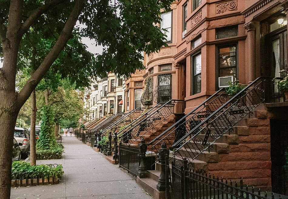 Gorgeous Brownstone houses in brooklyn