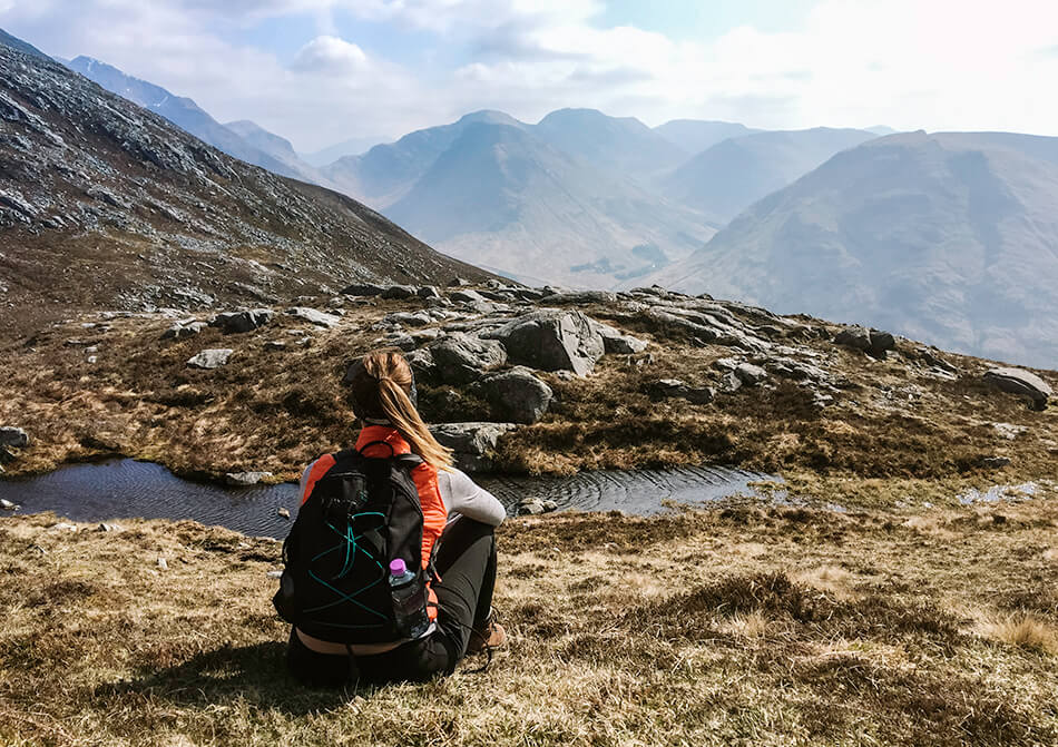 View from Pap of Glencoe hike