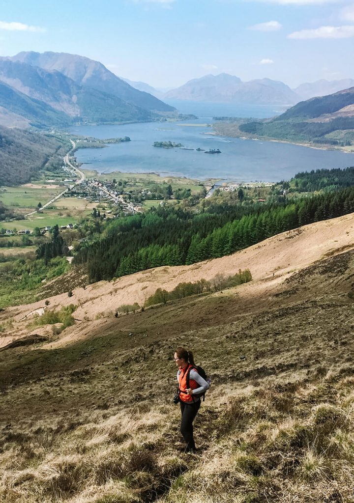 View from Pap of Glencoe hike