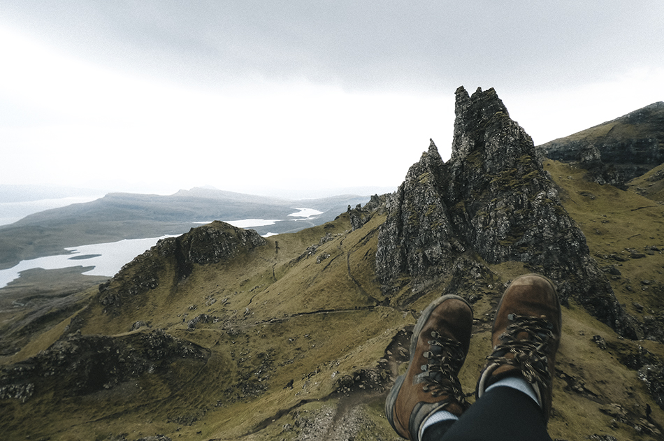 Hiking the Old Man of Storr on the Isle of Skye