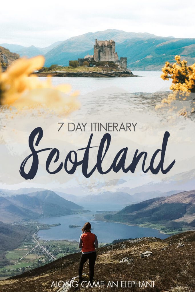 A spectacular 7 day road trip itinerary through Scotland that cover Edinburgh, Isle of Skye and Glencoe. #roadtrip #scotland #edinburgh #highlands #scottishhighlands #scotspirit #highlandcollective #travel #scotlandroadtrip #glencoe #isleofskye