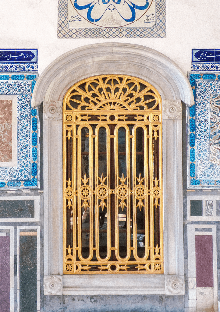 Gold decorations at the Topkapi Palace