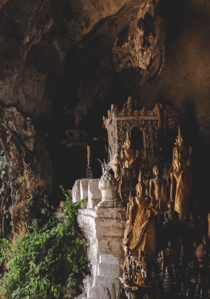 Hundred of Buddha statues in the Pak Ou Caves, Luang Prabang