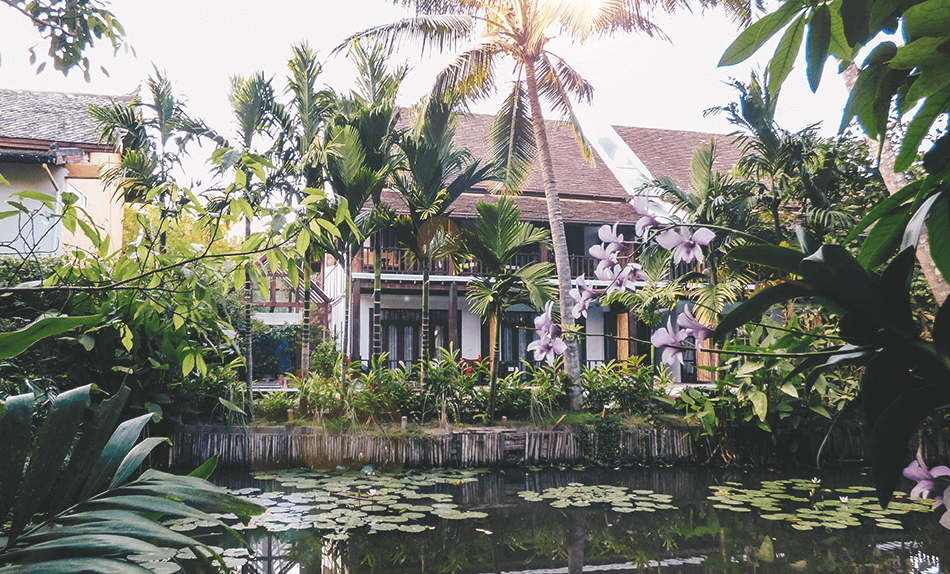 Spectacular scenery of the Maison Dalabua estate in Luang Prabang, Laos