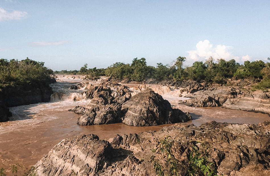 Roaring rapids of the Khone Phapheng Fall on Don Khone Island, 4000 Islands