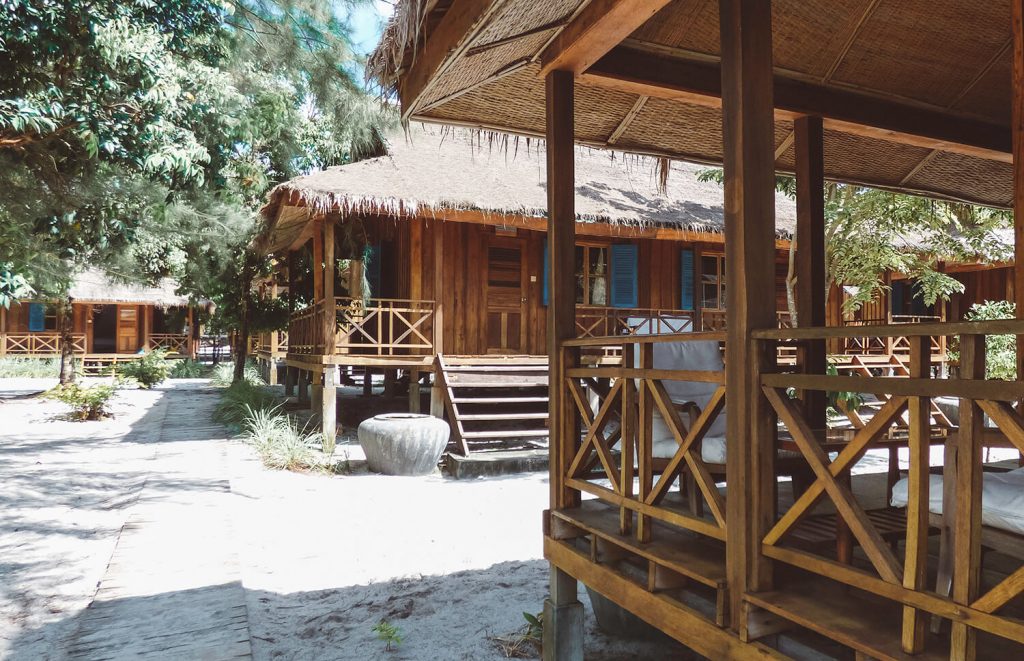 Bungalows at the Sok San Beach Resort on Koh Rong