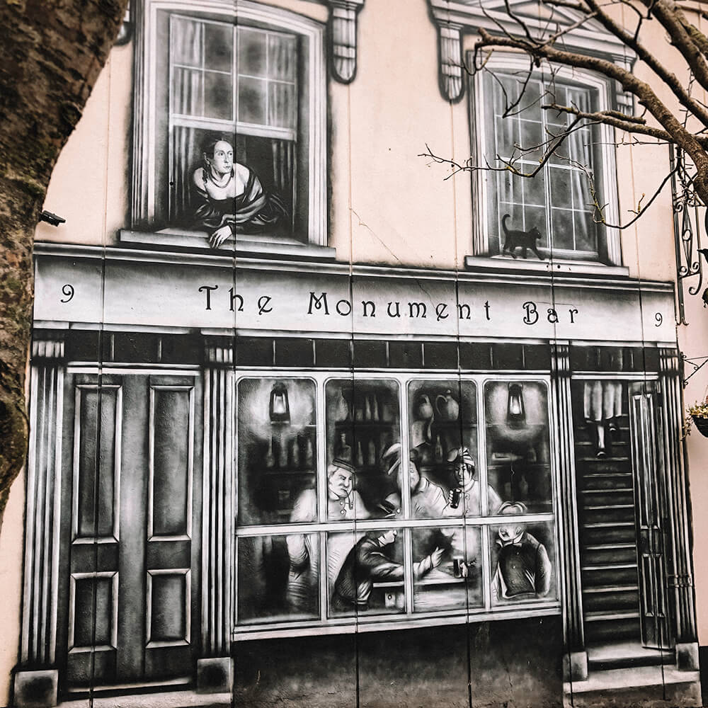 The occasional street art in Cobh, Ireland