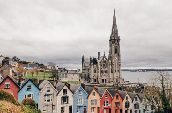 View over the Painted Ladies of Cobh, Ireland