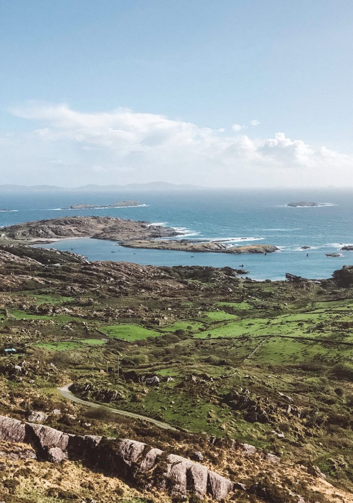 Sweeping views of the Atlantic Ocean from the Ring of Kerry, Ireland