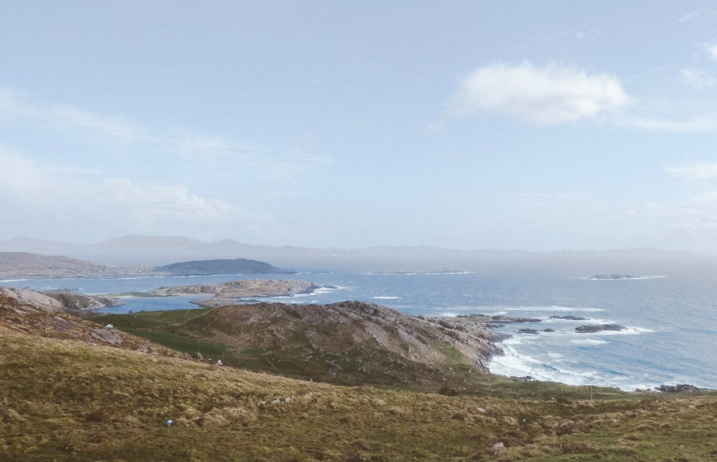 Sweeping views of the Atlantic Ocean from the Ring of Kerry, Ireland
