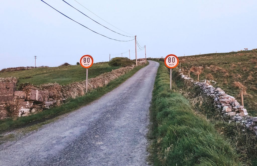 You'll encounter weird speed limits while driving in Ireland