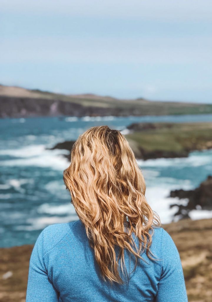 Looking out over the Dingle Peninsula