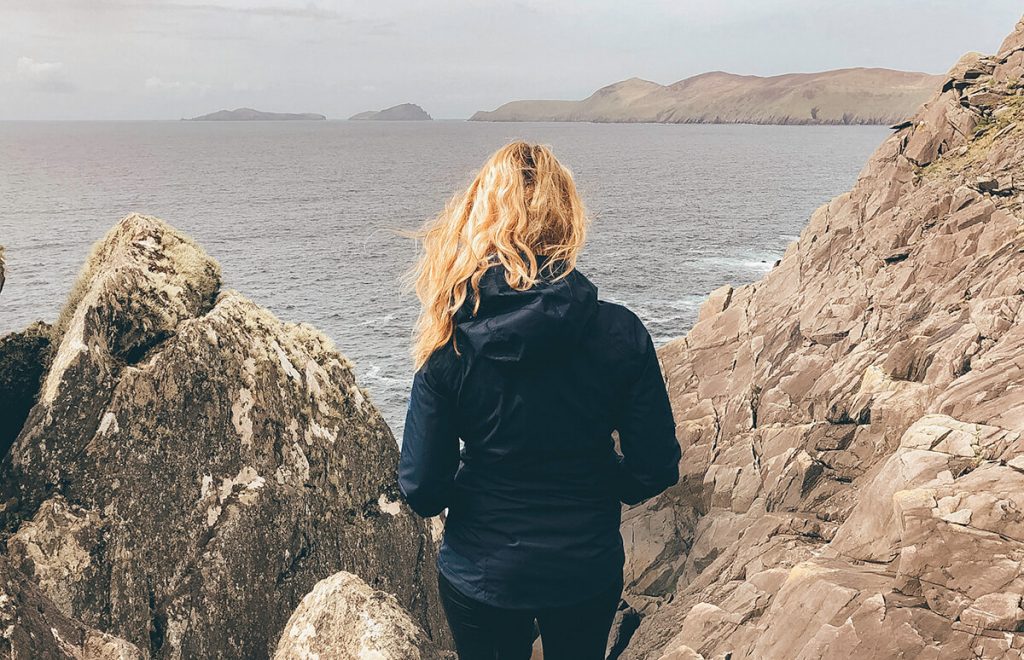 Looking out over the Basket Islands on the Dingle Peninsula Drive