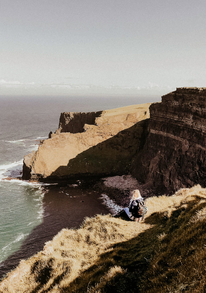 Spectacular views at the Cliffs of Moher in Ireland