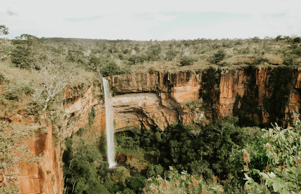 Gorgeous waterfalls in Chapada Diamantina, which we visited extensively on 3 week trip through Brazil