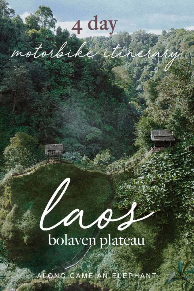 Southern Laos is known for its vast forests and numerous waterfalls and this 4 day Bolaven Plateau itinerary will guide you past the best of them. This Laos travel guide focusses on the Bolaven Plateau and offers a detailed 4 day motorbike itinerary!