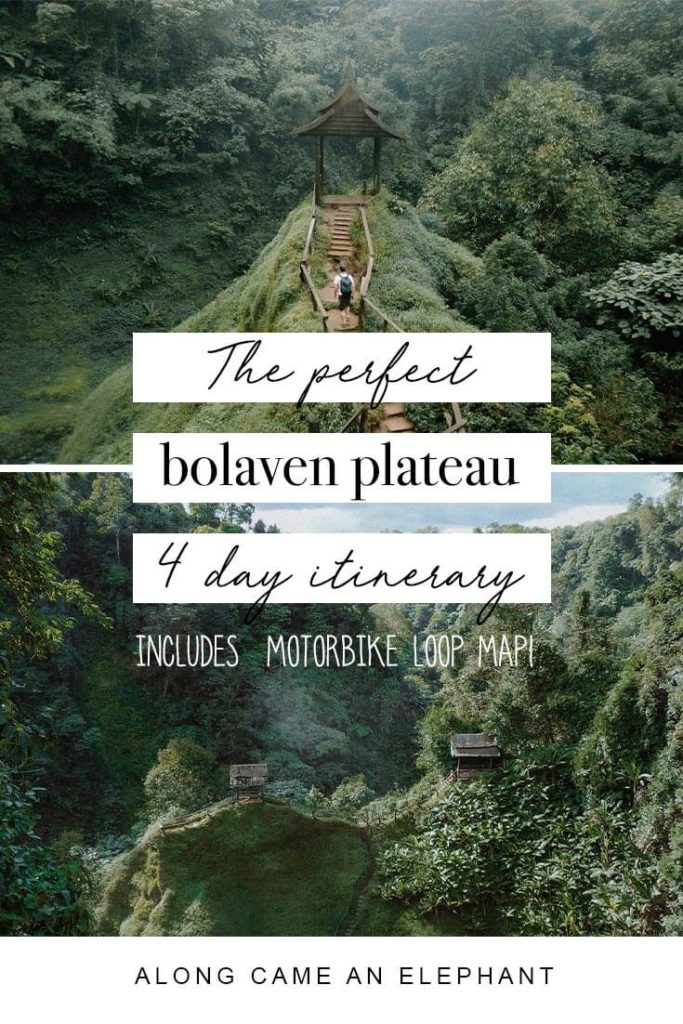 Southern Laos is known for its vast forests and numerous waterfalls and this 4 day Bolaven Plateau itinerary will guide you past the best of them. This Laos travel guide focusses on the Bolaven Plateau and offers a detailed 4 day motorbike itinerary!