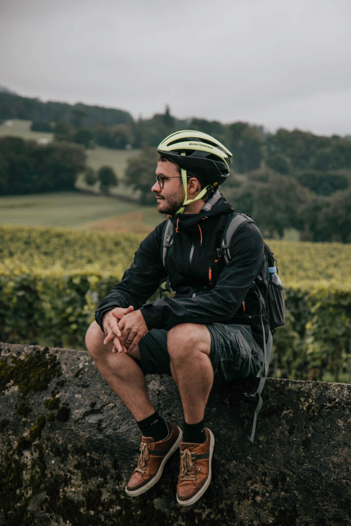 Exploring the vineyards of Maienfeld by mountainbike