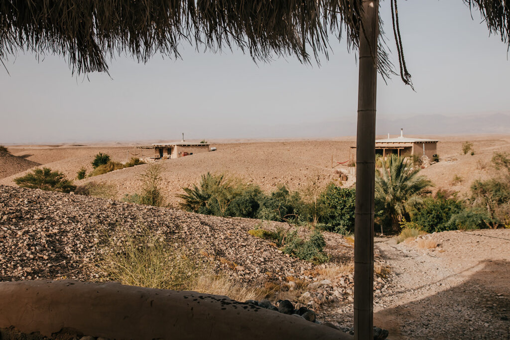 Midbara Cabins peppered across the desert landscape