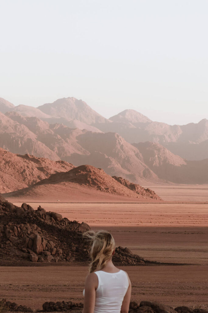 Sundowner views over the Namib Desert