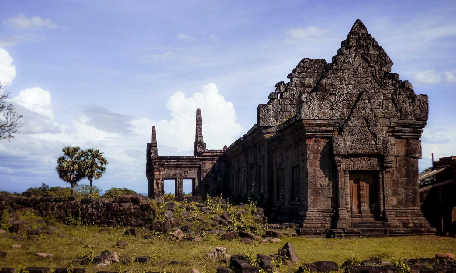 Lost temple of Wat Phu in Bolaven Plateau