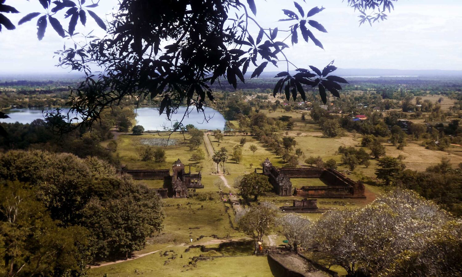 Ancient Khmer ruis at What Phu temple complex near Pakse in Laos, the Bolaven Plateau