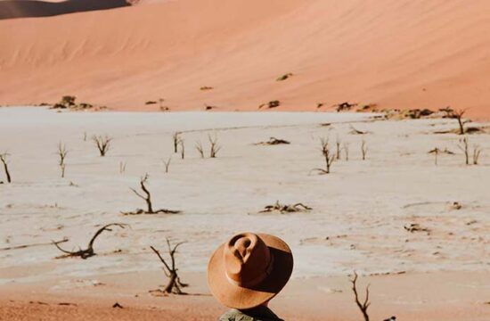 Looking out over Deadvlei on our 2 days in Sossusvlei