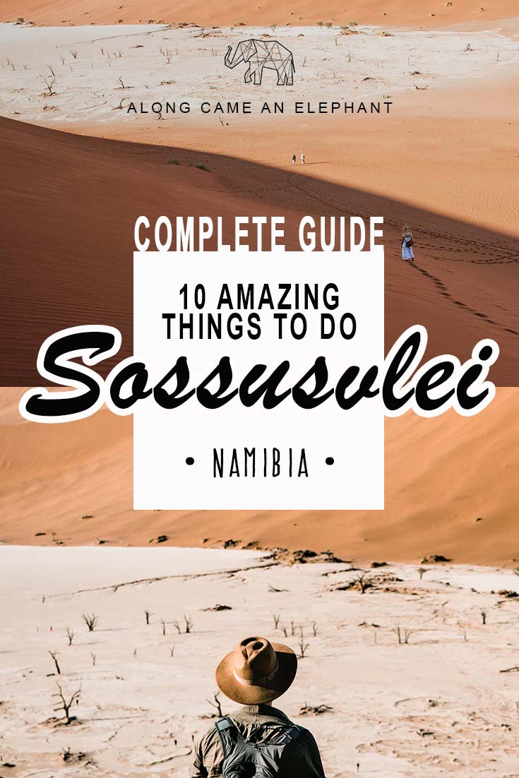 10 amazing things to do while in Sossusvlei, Namibia. A perfect 2day Sossusvlei itinerary covering the must-see highlights like Deadvlei, Sossusvlei and the majestic dunes but also some lesser traveled and tranquil attractions.

#travelnamibia #deadvlei #sossusvlei #namibiaitinerary #roadtrip