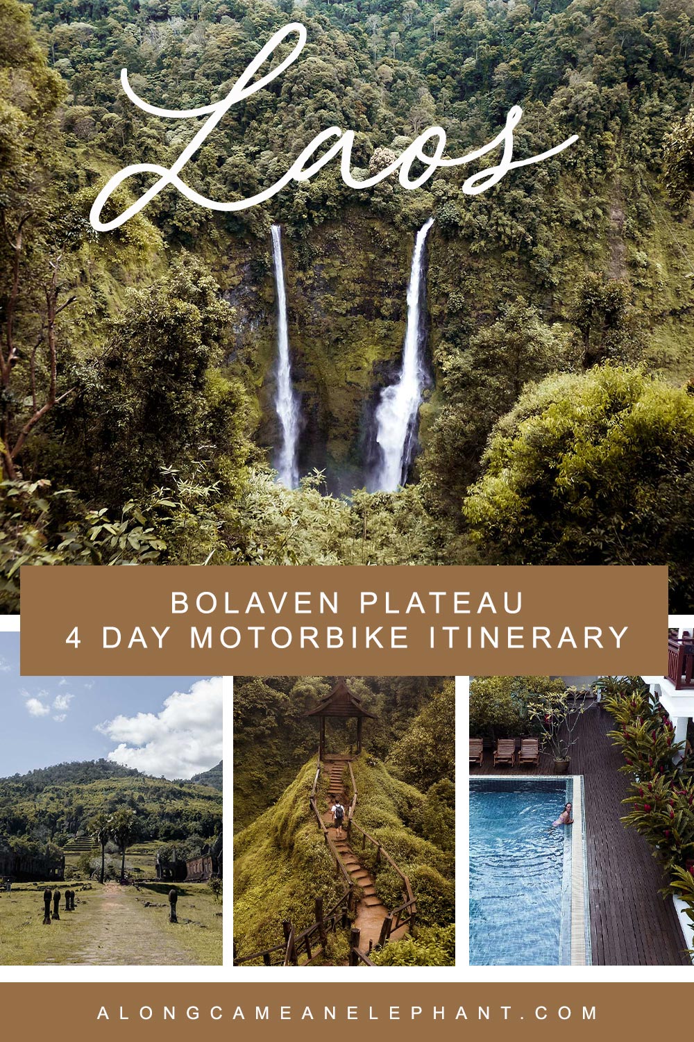 Ready to discover hidden Laos? The south of Laos hold gorgeous waterfalls, tropical rainforests, UNESCO heritage temples and coffee fields. All this can be found on the Bolaven Plateau. Discover our 4 days Bolaven Plateau motorbike loop itinerary with the best stops en route!

#travelasia #laos #bolavenplateau #laostravel