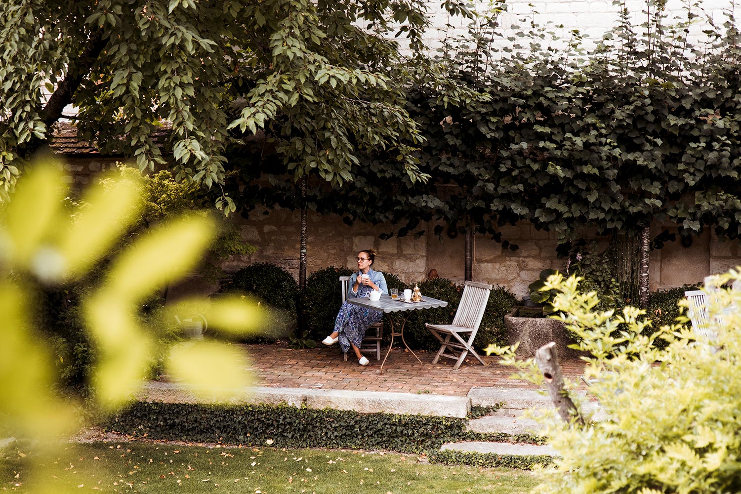 The exquisite garden of Le Jardin de la Cathédrale