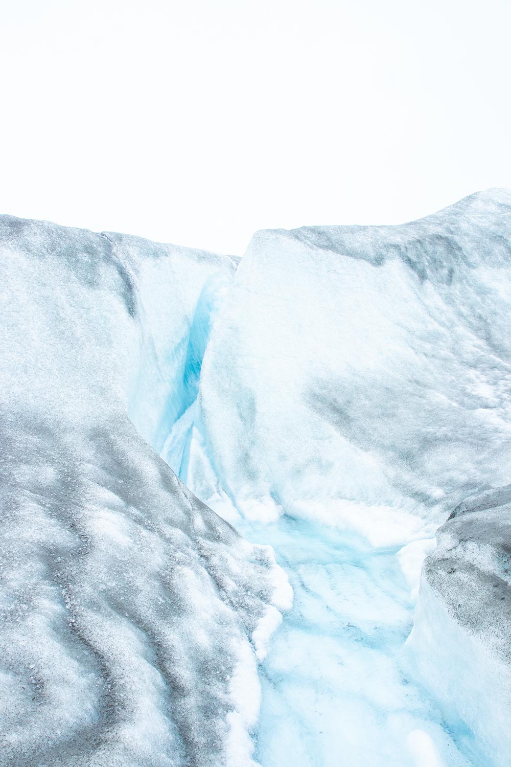 drinking water on the ice cap